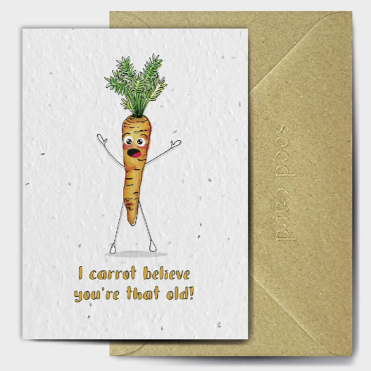 Carrot Believe You're That Old Card