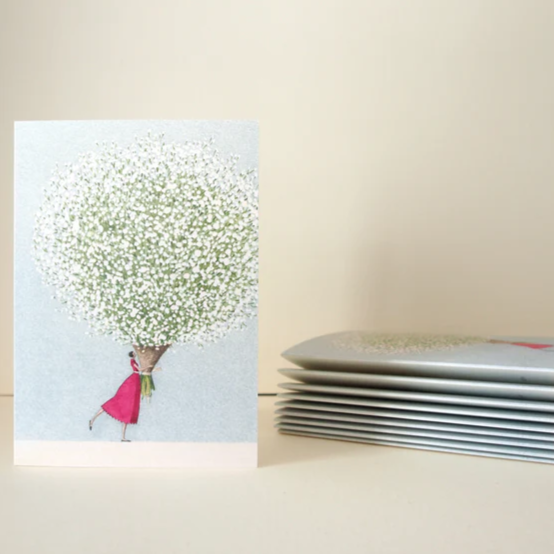 Boxed 10 Cards Baby's Breath