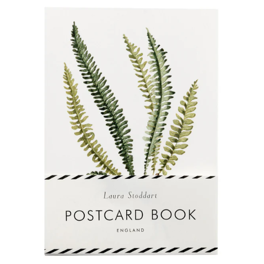In Bloom Green Flowers Postcard Book