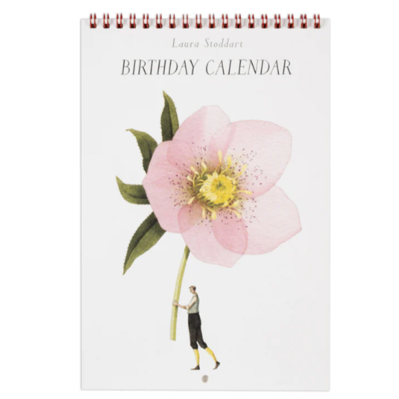 Pink & Green Birthday Calendar