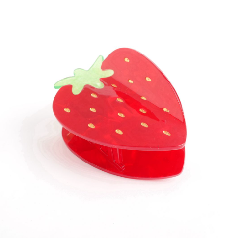 Pearl Strawberry Claw Clip