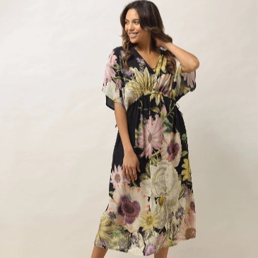 Black Daisy String Dress