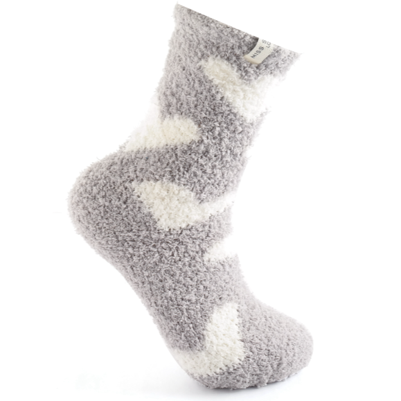 Fluffy Heart Socks