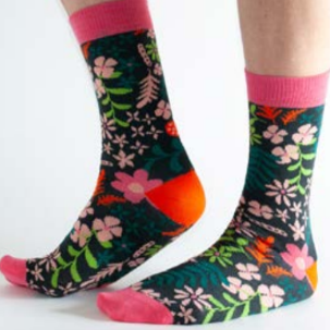 Winter Flower Socks