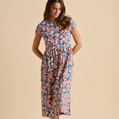 Midnight Garden Midi Dress