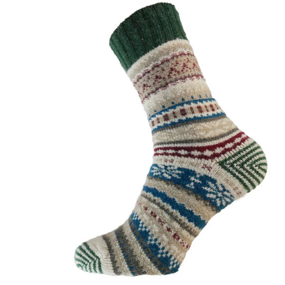 Nordic Patterned Mens Socks