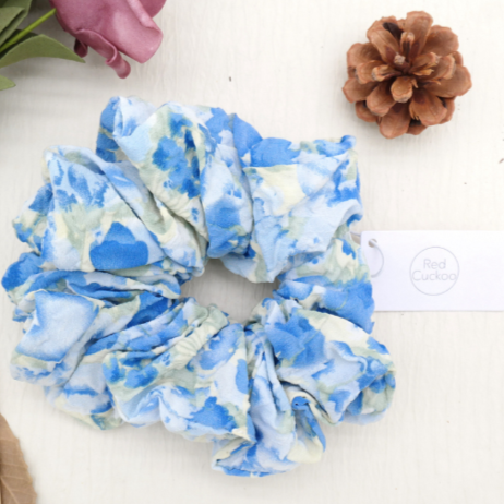 Oversized Floral Scrunchie