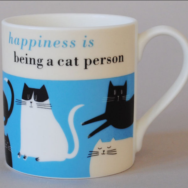Happiness Cat Person Mug
