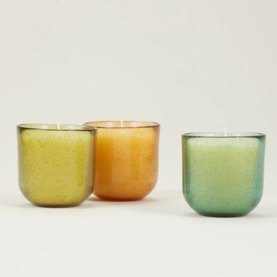 Sea Garden Glass Candle