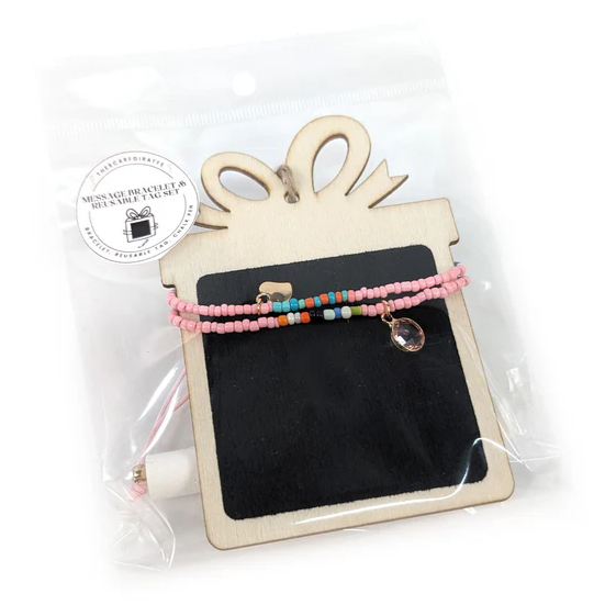 Friendship Bracelet with Chalk Tag
