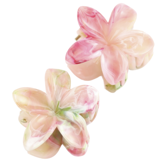 Frangipani Flower Claw Clips