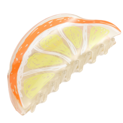 Scribble Lemon Claw Clip