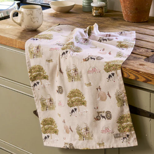 Farm Friends Tea Towel