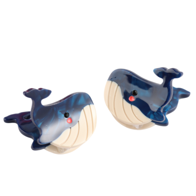 Whale Mini Claw Clips