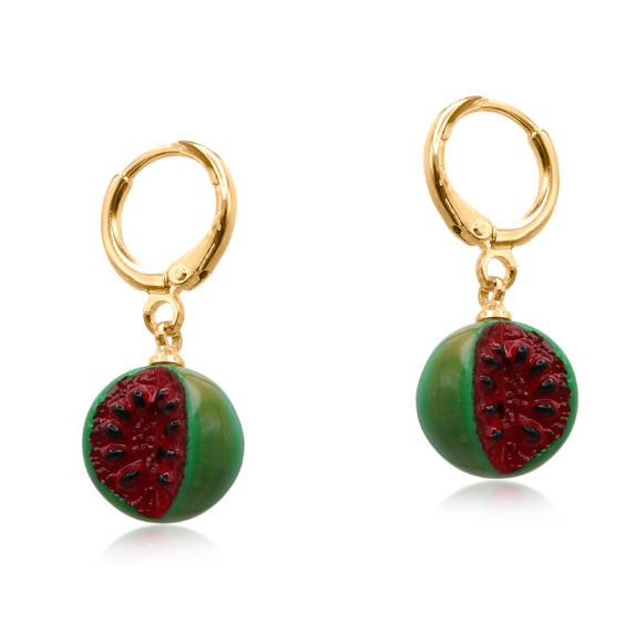 Watermelon Cornucopia Petite Hoops