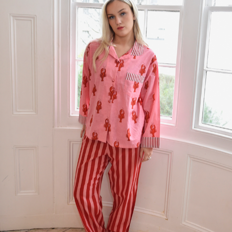 Pink & Red Lobster Pyjamas