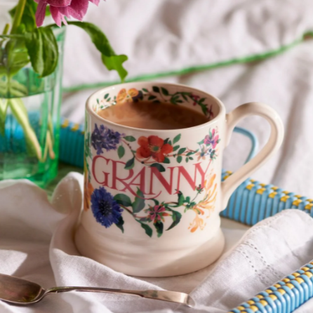 Garden Flowers Granny 1/2 Pint Mug