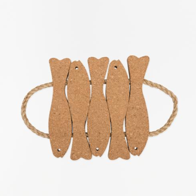 5 Fish Cork Trivet