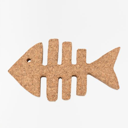 Fish Bone Cork Trivet