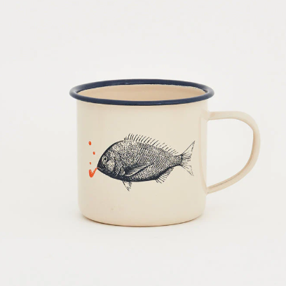 Fish Enamel Mug
