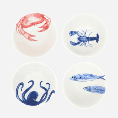 Marine Motif Bowls