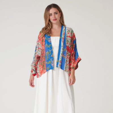 Cobalt Ribbons Kimono