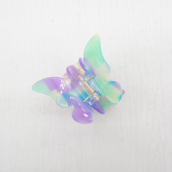 Blue & Purple Butterfly Claw Clip