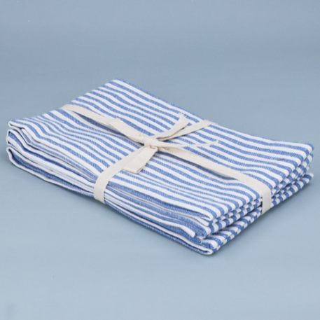 Pack of 3 Blue Stripe T-Towels