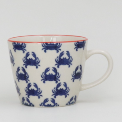 Navy Crab Mug