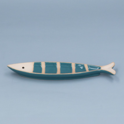 Blue Stripe Sardine Trinket Dish