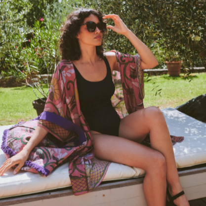 Dusk Giant Kantha Throwover