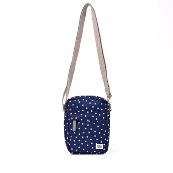 Navy Polka Dot Canvas Bond