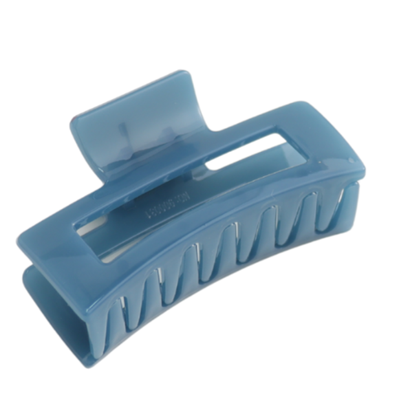 Denim Rectangle Claw Clip
