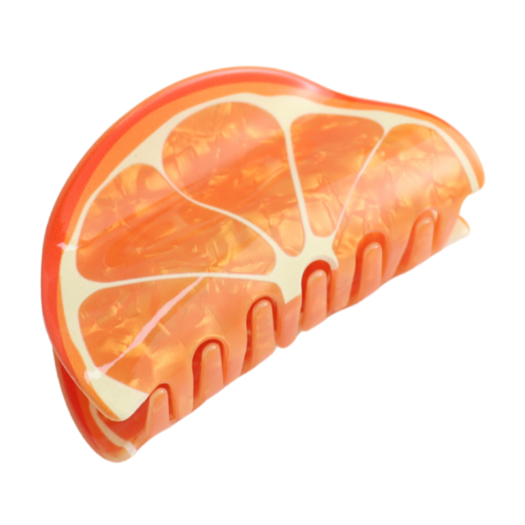 Orange Slice Claw Clip