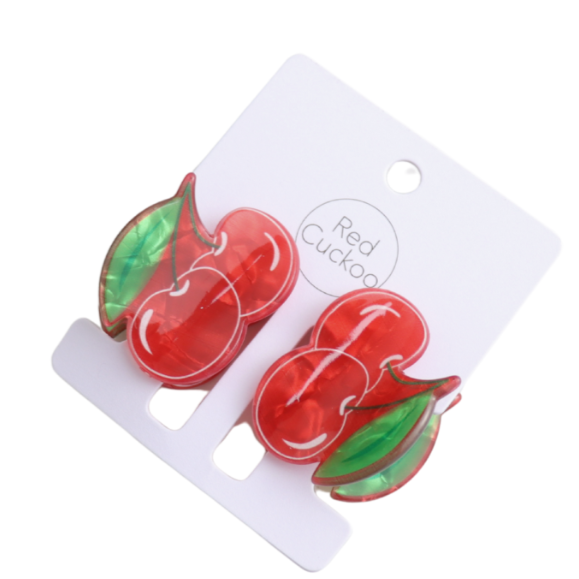 Fun Cherries Mini Claw Clips