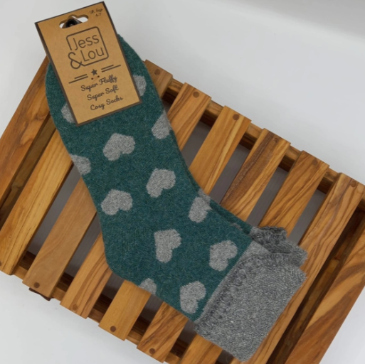 Love Heart Cuff Socks