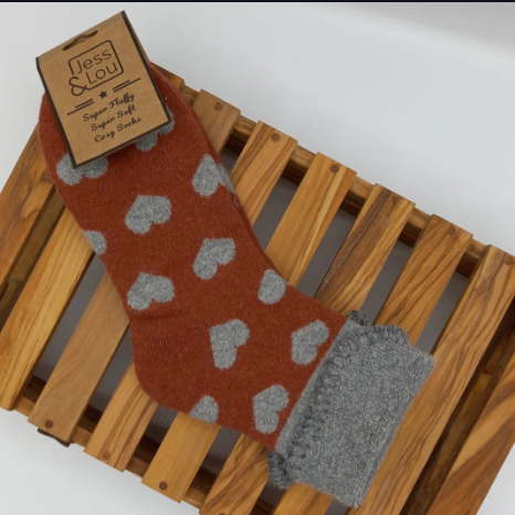 Love Heart Cuff Socks