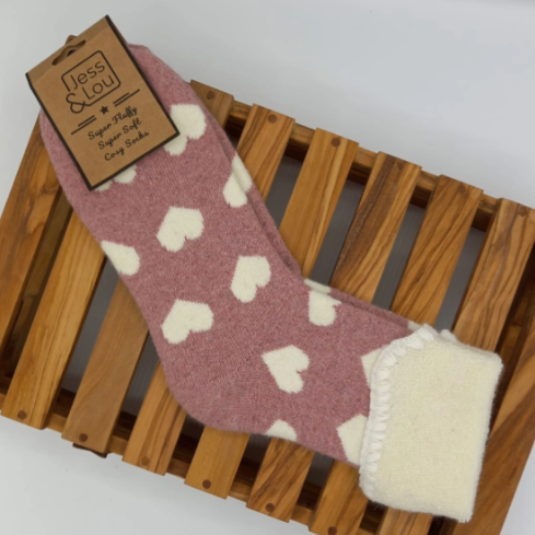 Love Heart Cuff Socks