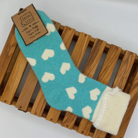 Love Heart Cuff Socks