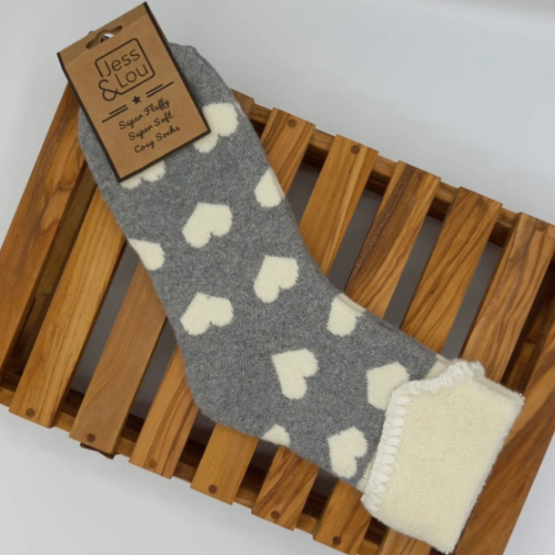 Love Heart Cuff Socks