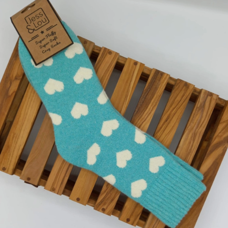 Happy Hearts Ribbed Socks