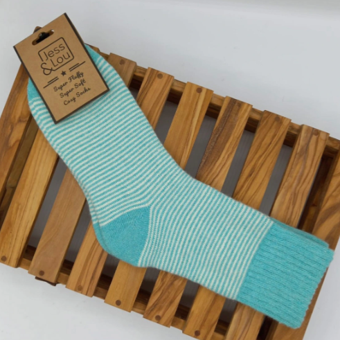 Sleek Stripe Ribbed Socks