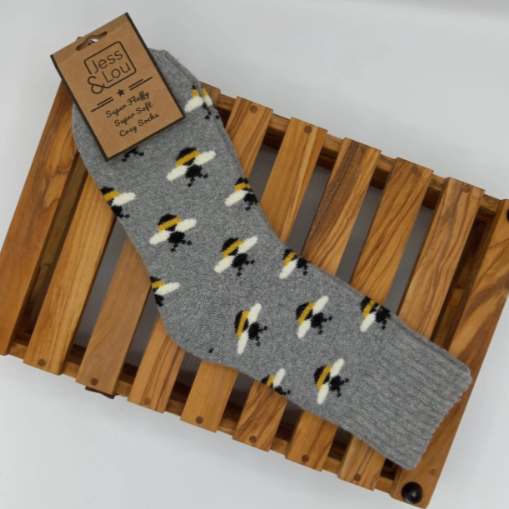 Busy Bee Ribbed Socks