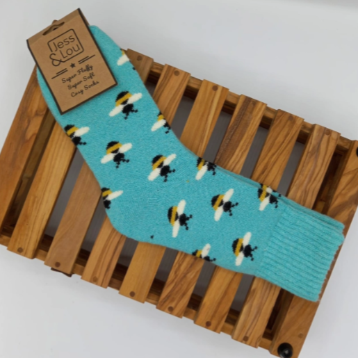 Busy Bee Ribbed Socks
