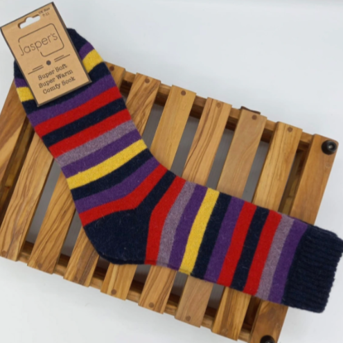 Multi Striped Cosy Socks