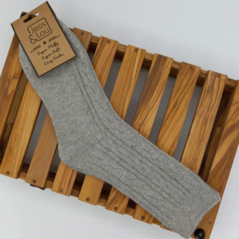 Chunky Cable Ribbed Socks