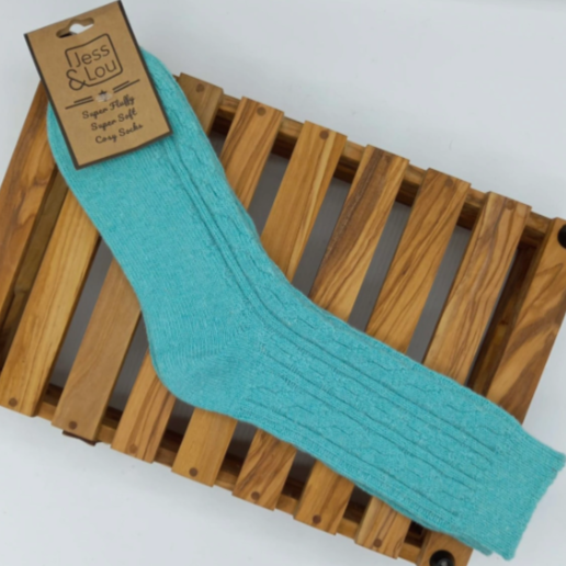 Chunky Cable Ribbed Socks