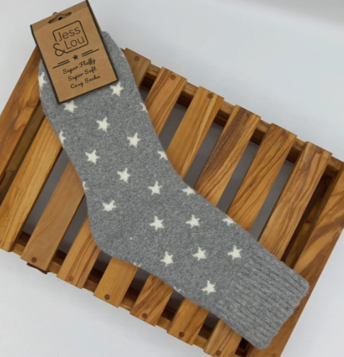 Stylish Stars Ribbed Socks
