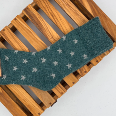 Stylish Stars Ribbed Socks