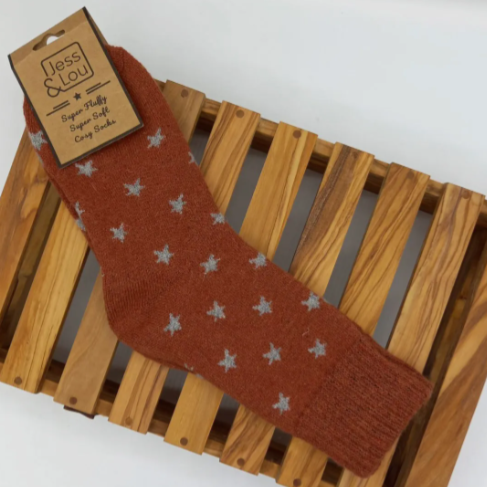 Stylish Stars Ribbed Socks